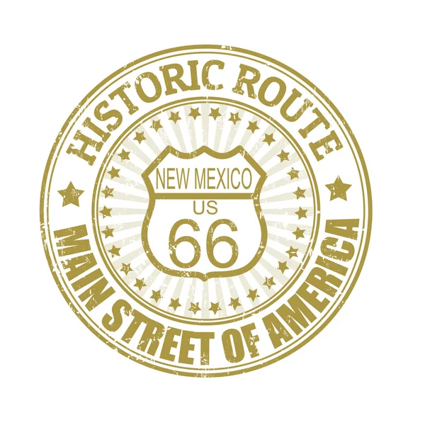 Historic Route 66, New Mexico stamp — Stock Vector