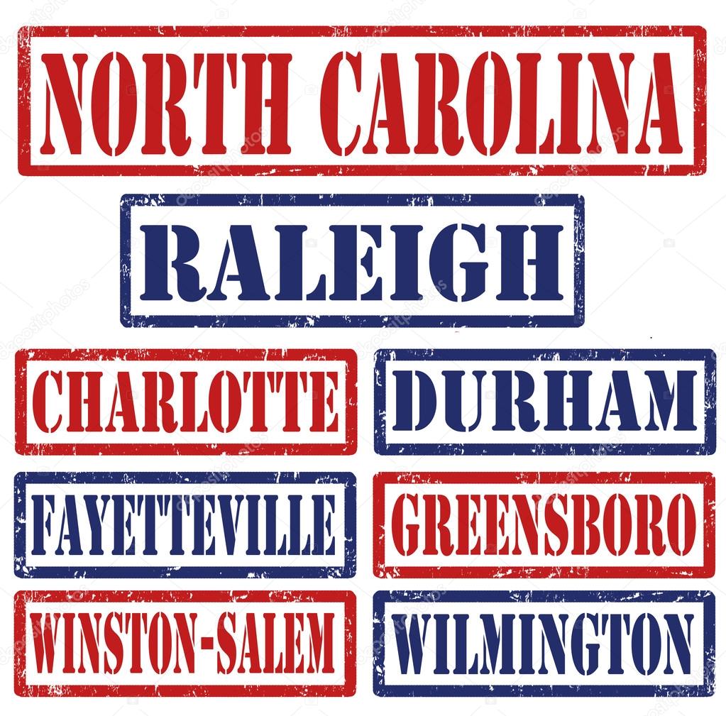 North Carolina Cities stamps