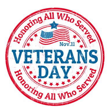 Veterans Day stamp clipart