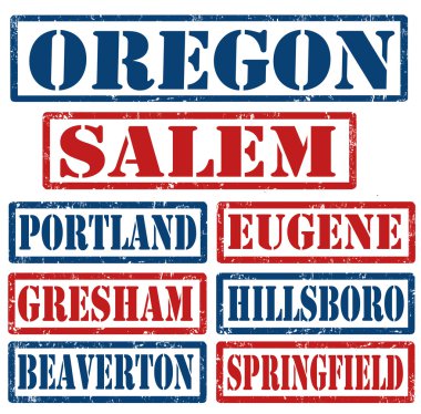 Oregon şehirler pullar