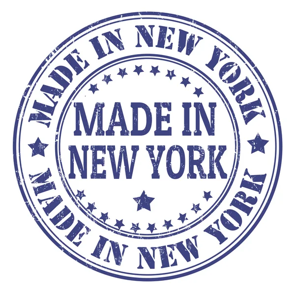 Fabriqué à New York timbre — Image vectorielle