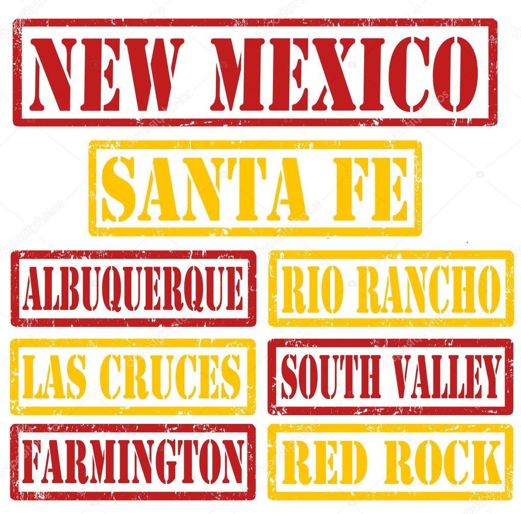 New Mexico Cities stamps