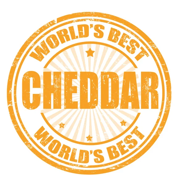 Cheddar-Stempel — Stockvektor