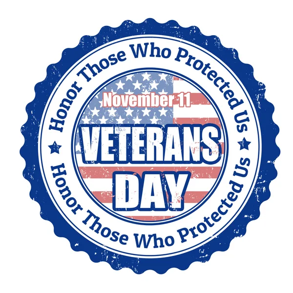 Veterans day stempel — Stockvector