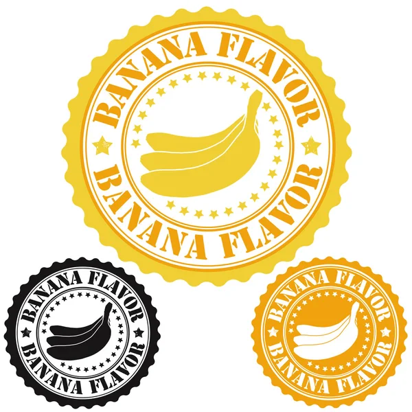 Банановий аромат штампів — стоковий вектор