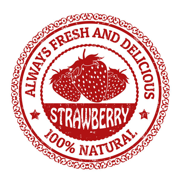 Strawberry stamp