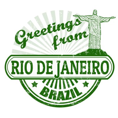 bir rio de janeiro damga selamlar
