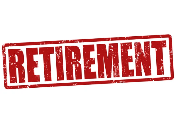 Pieczęć emerytury — Wektor stockowy