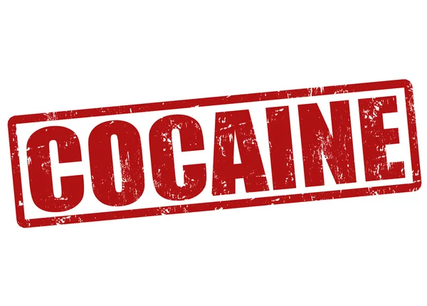 Timbre cocaïne — Image vectorielle