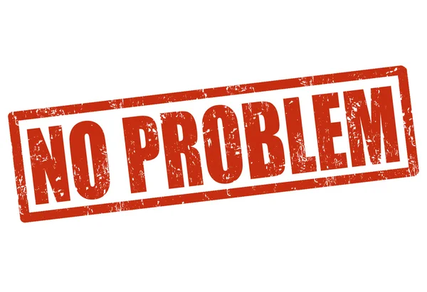 No hay problema sello — Vector de stock