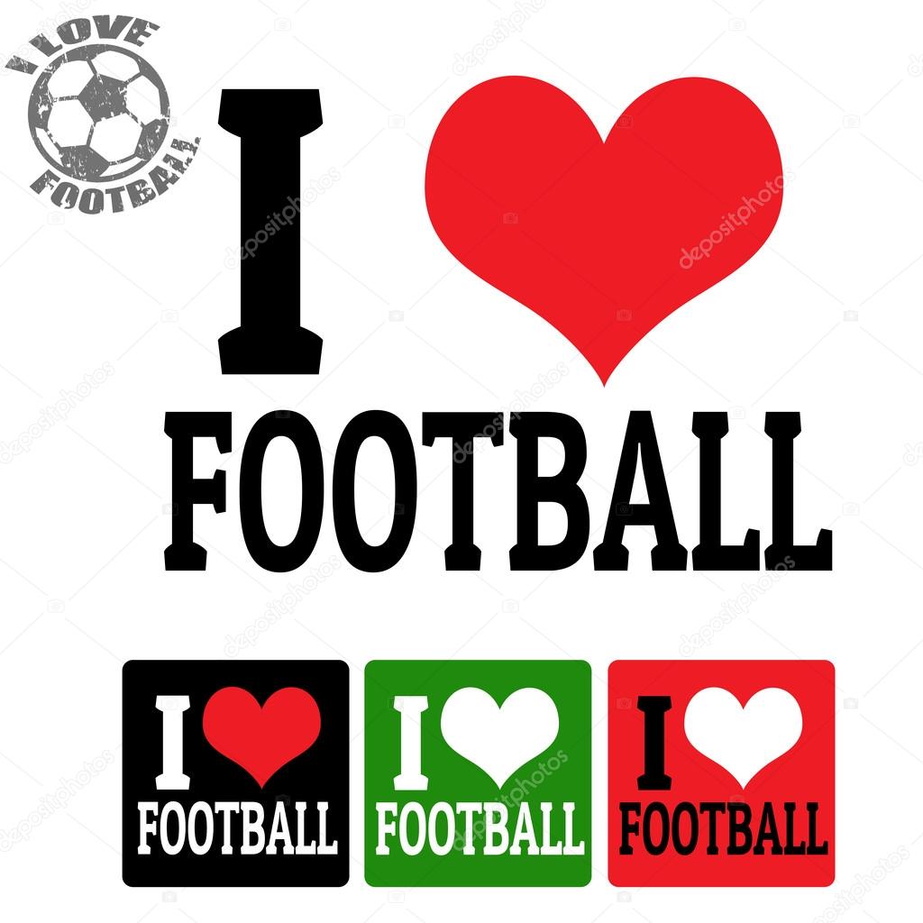I Love Football Sign And Labels Vector Image By C Roxanabalint Vector Stock I Love Football Sign And Labels Vector Image By C Roxanabalint Vector Stock