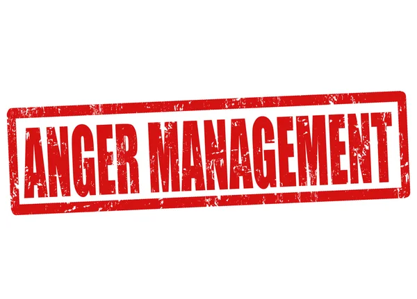 Wut-Management-Stempel — Stockvektor