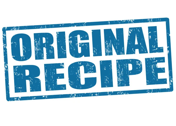Original recipe stamp — Stock Vector