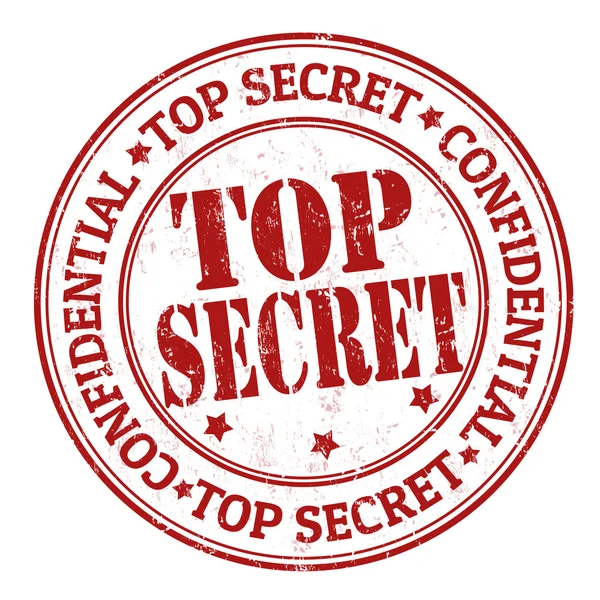Top secret stamp — Stock Vector