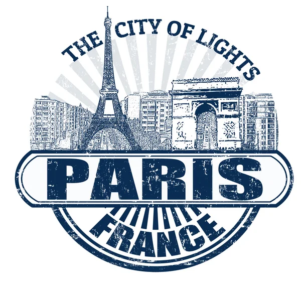 Paris (staden av ljus) stämpel — Stock vektor