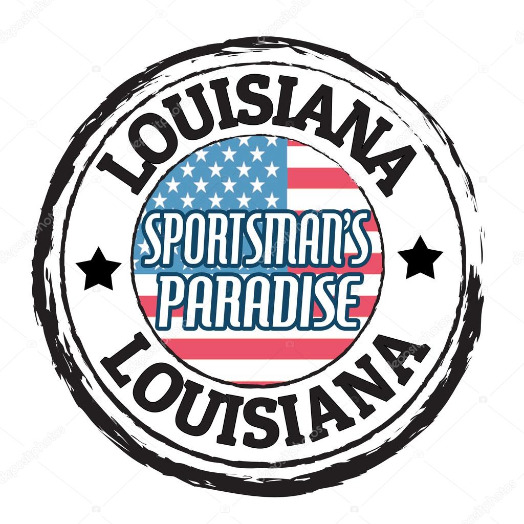 Louisiana, Sportsman's Paradise state stamp
