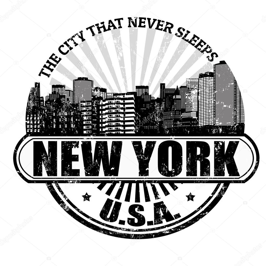 New York ( The city that never sleeps) stamp