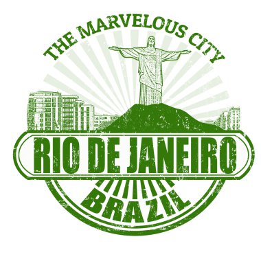 Rio de Janeiro (güzel şehir) damga
