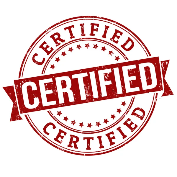 Certified stamp — Stock Vector