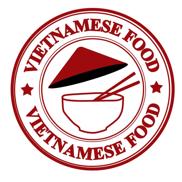 Vietnamesische Lebensmittelmarke — Stockvektor