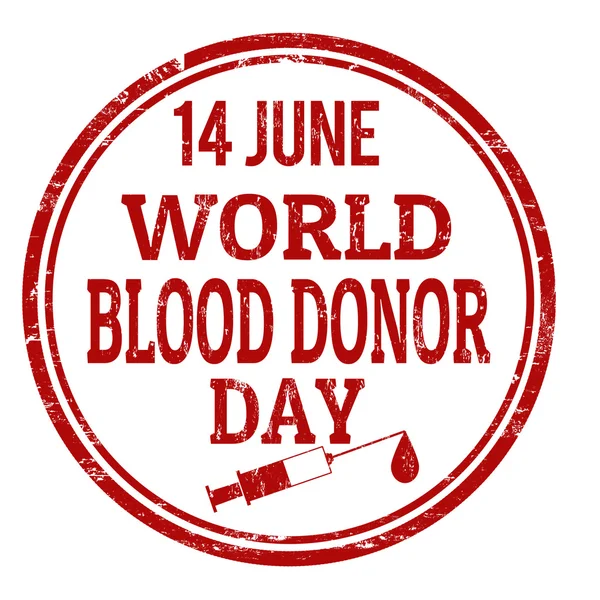 Всесвітній день донора крові — стоковий вектор