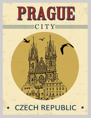 Prag poster gelen eski şehir Meydanı