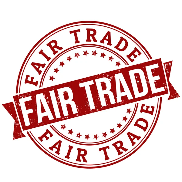Selo de comércio justo — Vetor de Stock