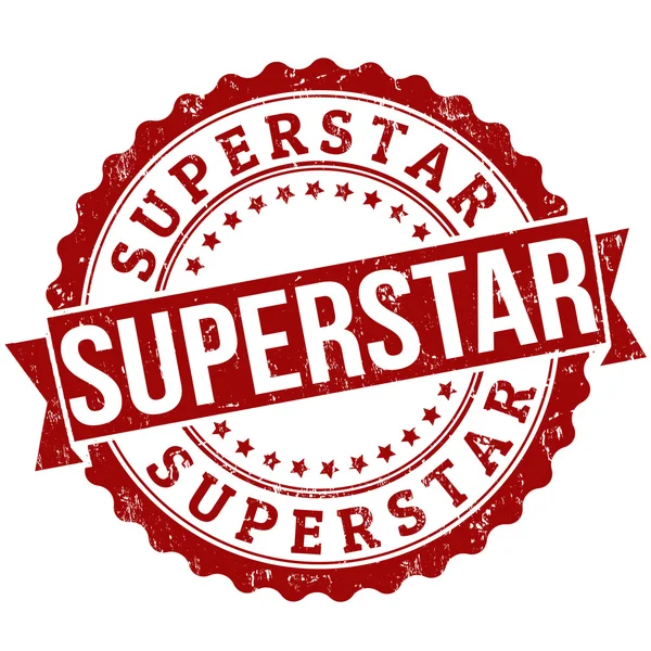 Superstar stamp — Stock Vector