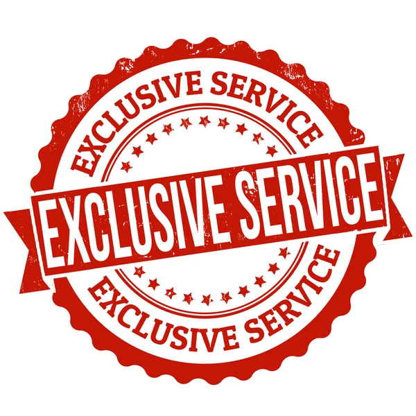 Exclusieve service stempel — Stockvector