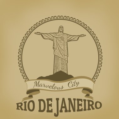 Bir Rio de janeiro (güzel şehir) VINTAGE poster