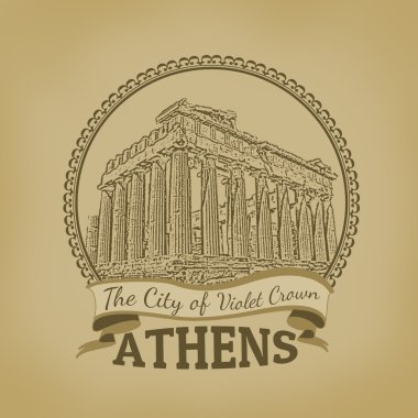 Atina (mor taç şehir) poster