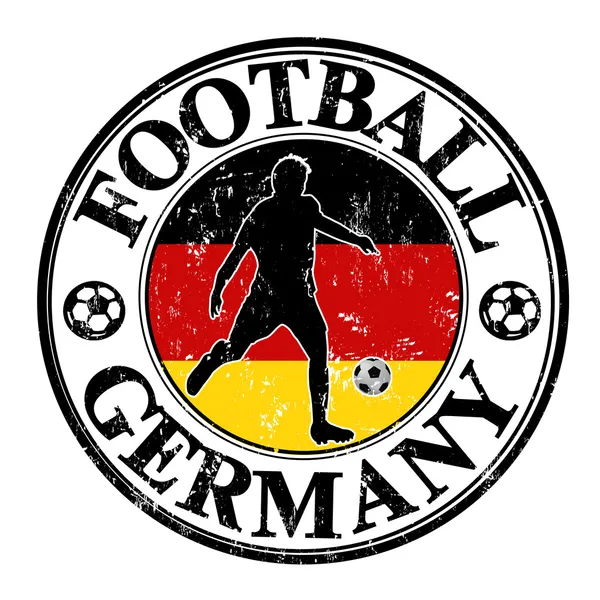 Γερμανία ποδόσφαιρο σφραγίδα — Διανυσματικό Αρχείο