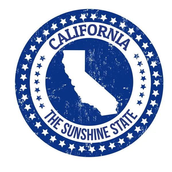 California stamp — Stock Vector