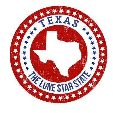 Texas stamp clipart