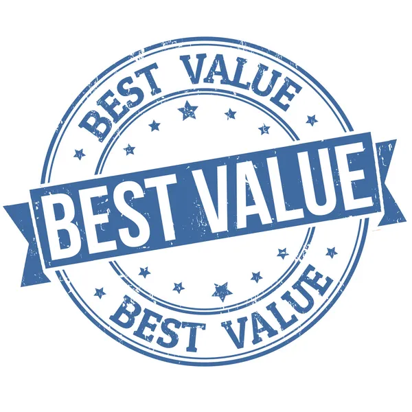 Best value stamp — Stock Vector