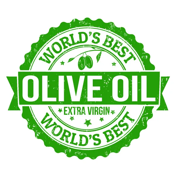 Francobollo olio d'oliva — Vettoriale Stock