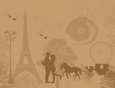 taşıma ve lovers Paris