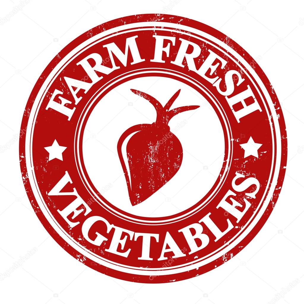 Radish vegetable stamp or label