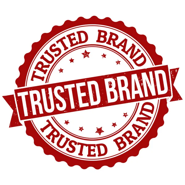 Trusted brand stamp — Stock Vector