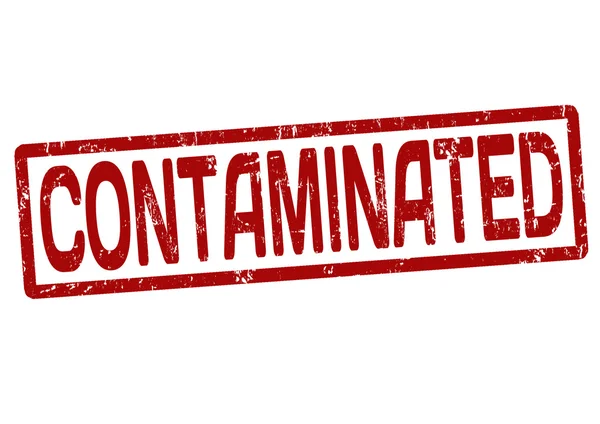 Contaminated stamp — Stock Vector