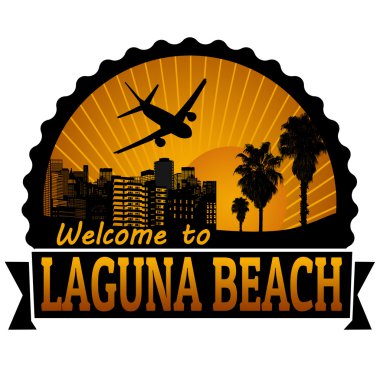 Laguna beach seyahat etiket veya damga