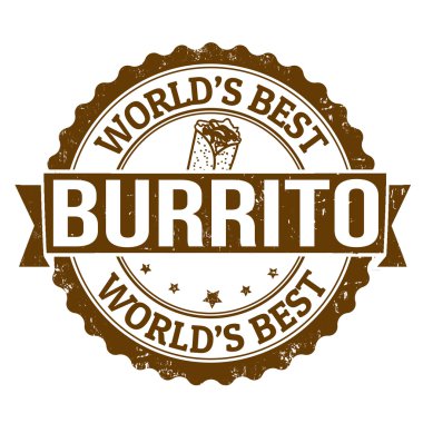 Burrito stamp clipart