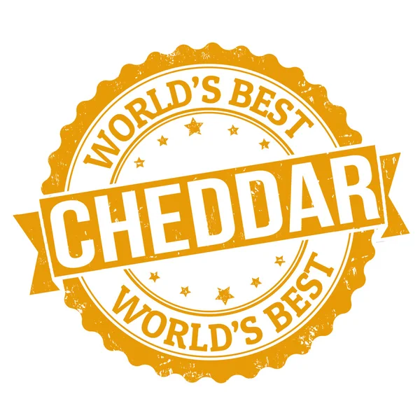 Timbre cheddar — Image vectorielle