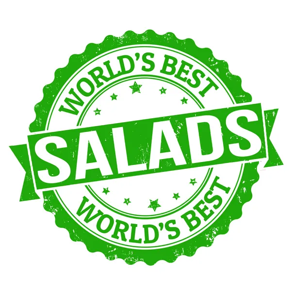 Timbre de salades — Image vectorielle