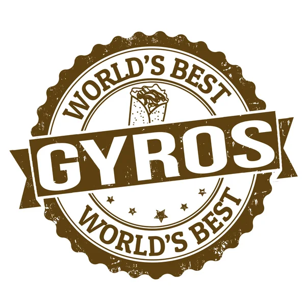 Gyros razítko — Stockový vektor