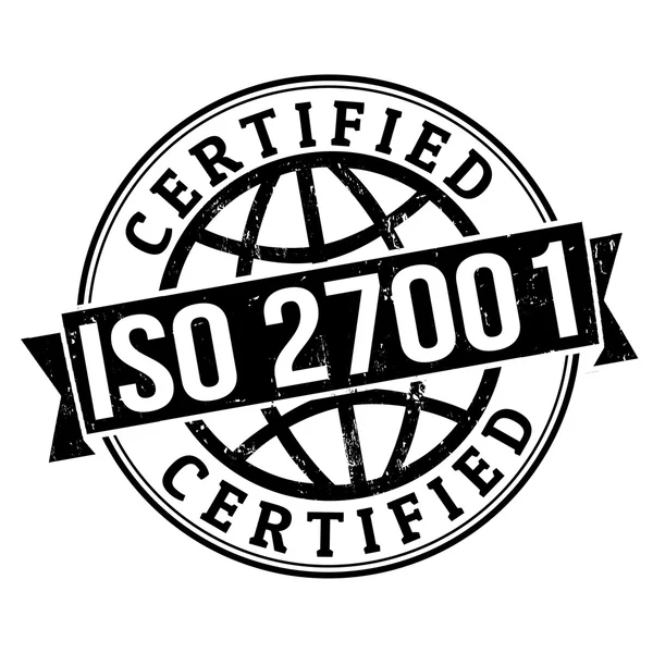 ISO 27001 stämpel — Stock vektor