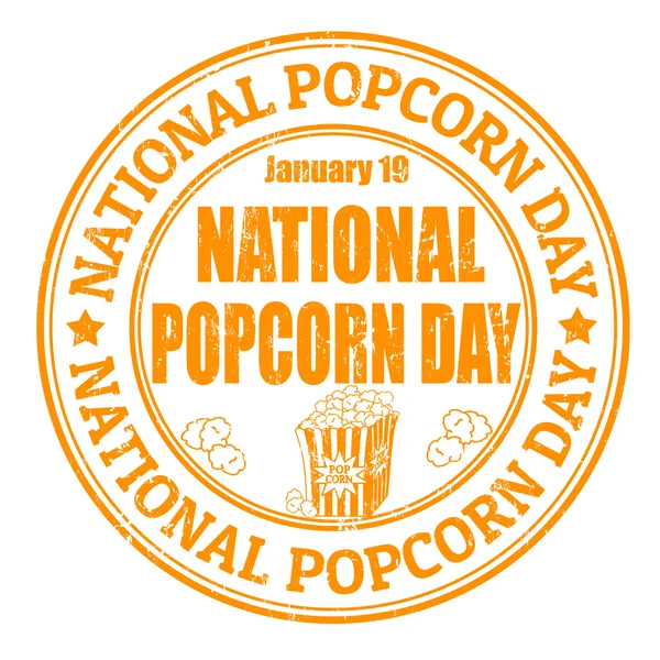 Nationaler Popcorn-Tag — Stockvektor