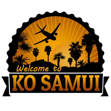 Ko samui seyahat etiket veya damga