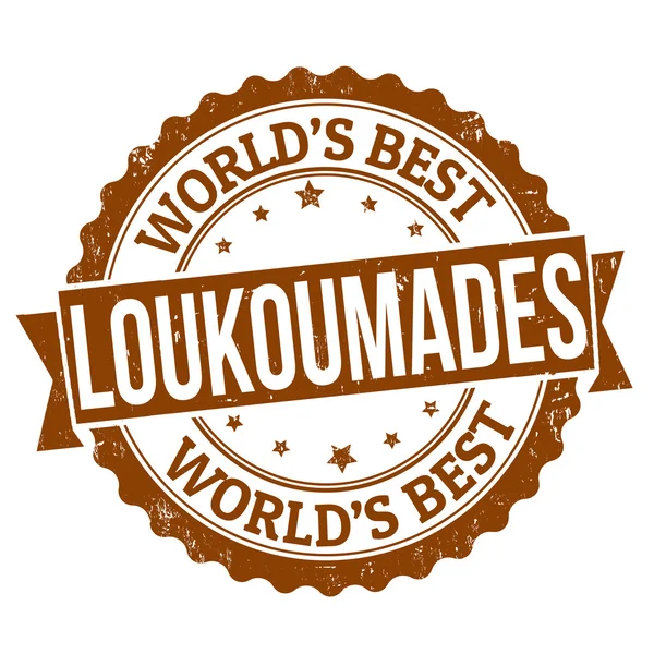 Loukoumades штамп — стоковий вектор