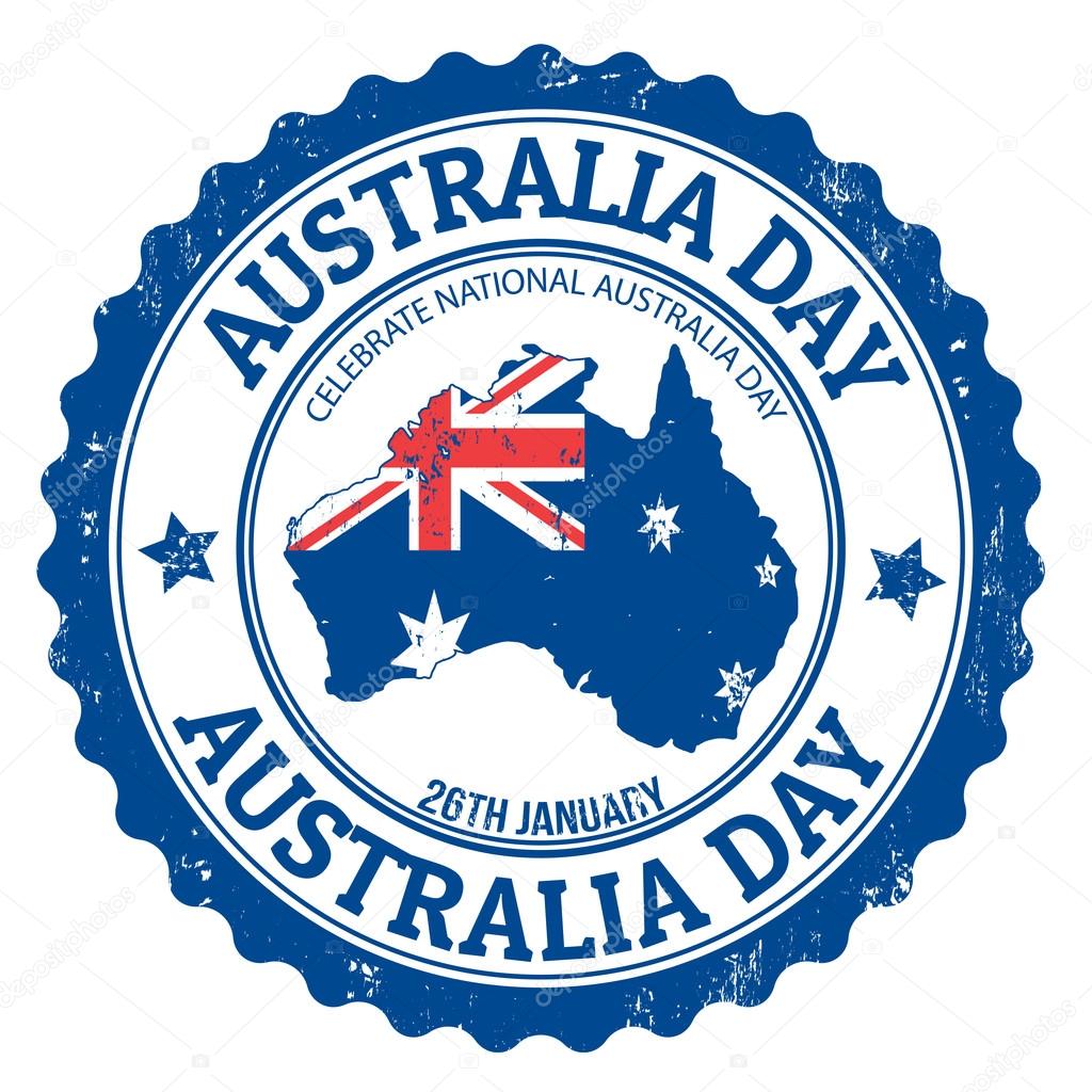 Australia day stamp